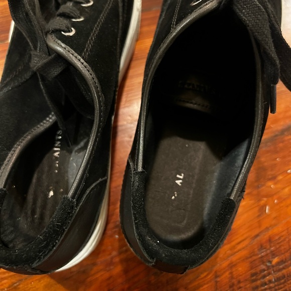 NWOB ALL SAINTS Bella black suede sneaker - Picture 3 of 10